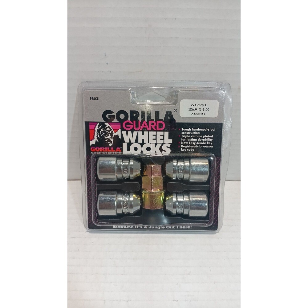 Gorilla Guard Chrome Wheel Locks (1 Key) 12mm x 1.50 Bulge Acorn 61631
